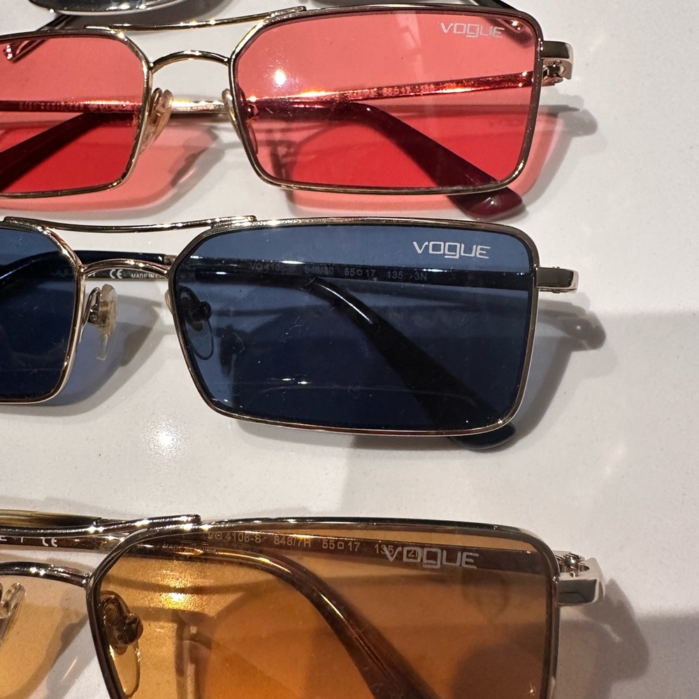 Vogue Sunglasses Trio with Vibrant Lenses